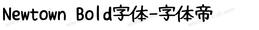 Newtown Bold字体字体转换
